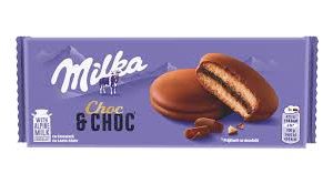 150G MILKA CHOC AND CHOC