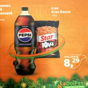 PROMO 2L PEPSI MAX SGR + KRAX BACON 60G